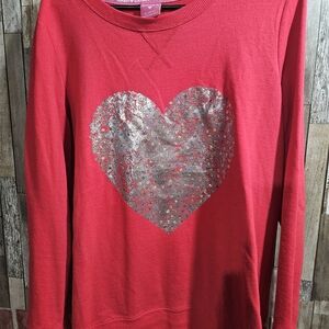 Silver heart sweatshirt by Hard Candy size xl